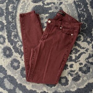 Liverpool Burgundy Women Skinny Jeans
